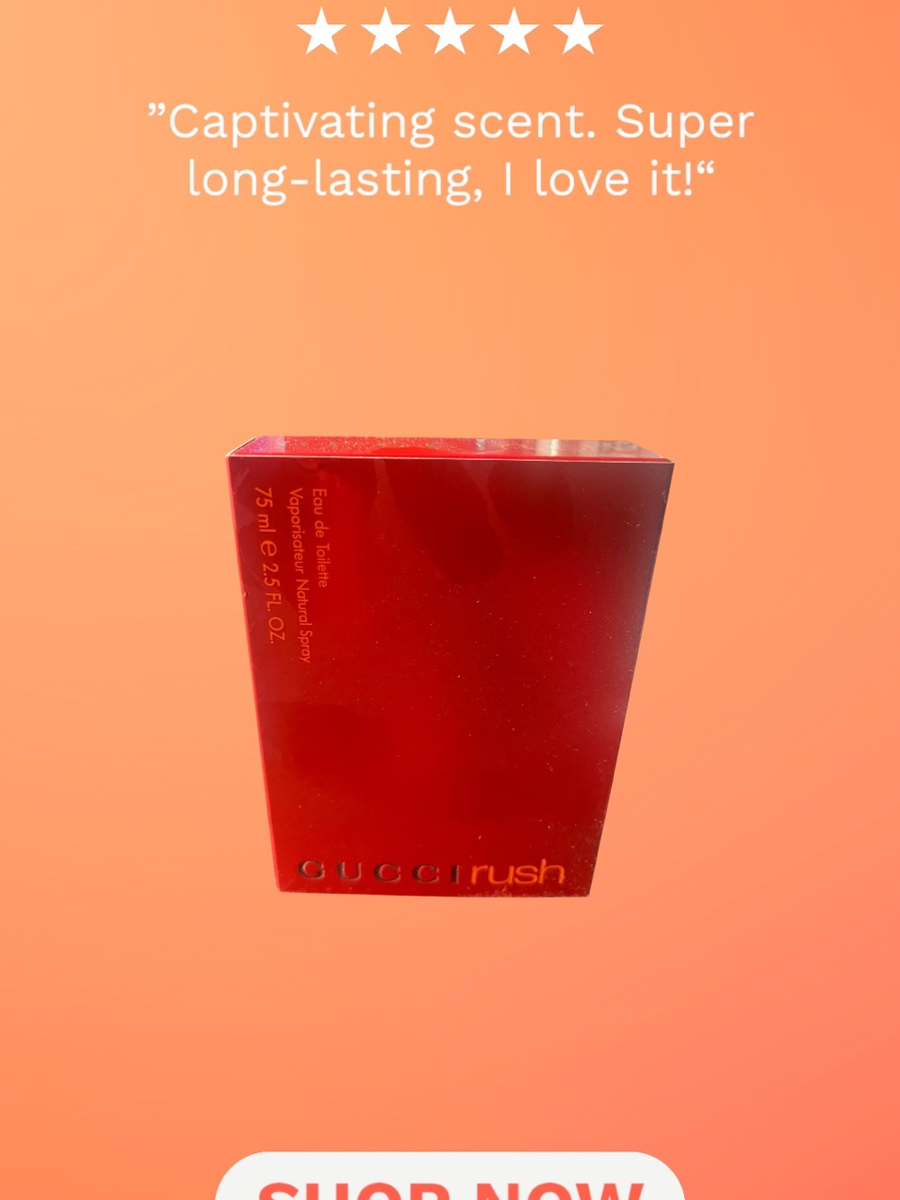 Gucci Rush Red Perfume 2.5fl